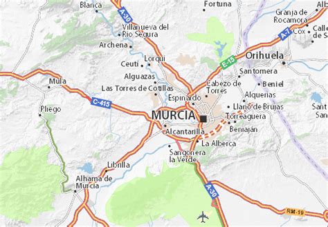 Mappa MICHELIN Murcia